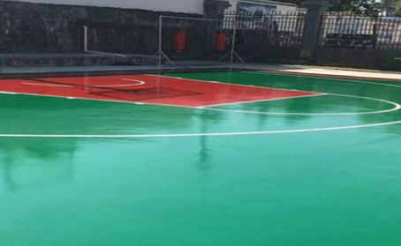 六安篮球场翻新地面